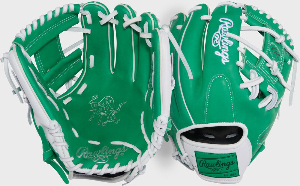 Rawlings | Exclusive Heart of the Hide 11.5-Inch Kelly Green Infield Glove Right Hand Throw