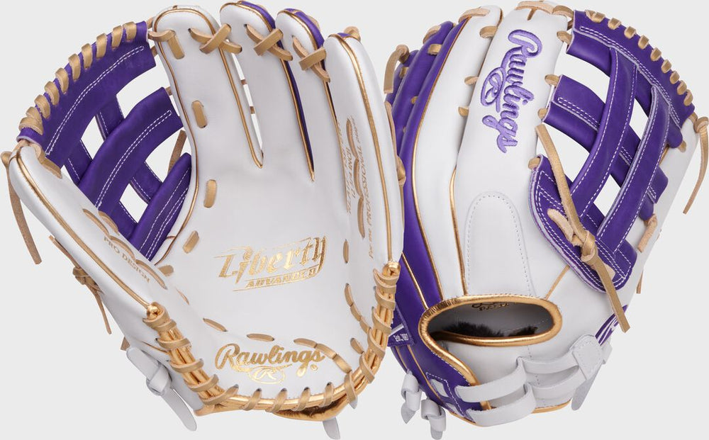 Rawlings Outlet | Liberty Advanced Color Series 12.75 in Outfield Glove White/Purple