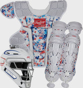 Rawlings New | Limited Edition Mach USA Spatter Catcher's Gear Set Adult Intermediate Youth