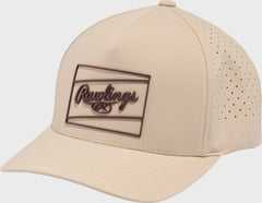 Rawlings | Rawlings Tan Laser Performance Patch Snapback Hat