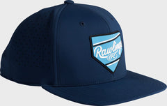 Rawlings Discount | Rawlings Home Plate Performance Flat Bill Snapback Hat Navy