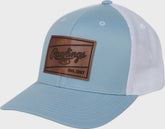 Rawlings On Sale | Rawlings Leather Patch Snapback Hat Light Blue
