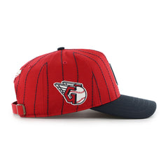 Rawlings For Sale | Cleveland Guardians Rawlings '47 Brand Pinstripe Hitch Hat