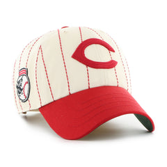 Rawlings Sale | Cincinnati Reds Rawlings '47 Brand Pinstripe Clean Up Hat