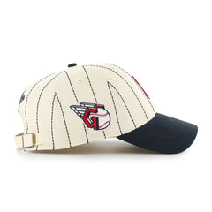 Rawlings For Sale | Cleveland Guardians Rawlings '47 Brand Pinstripe Clean Up Hat