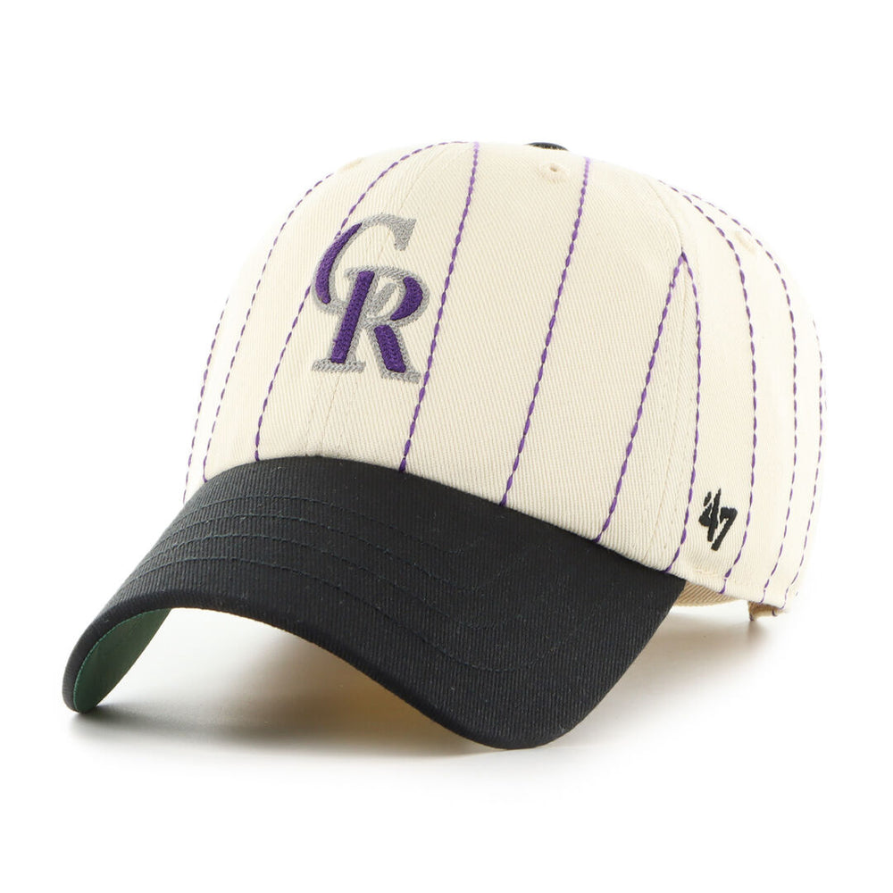 Rawlings Outlet | Colorado Rockies Rawlings '47 Brand Pinstripe Clean Up Hat