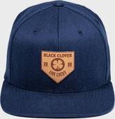 Rawlings Online | Rawlings Black Clover Leather Patch Flat Bill Hat