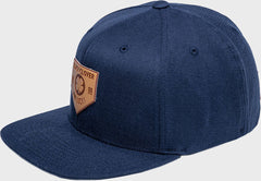 Rawlings Online | Rawlings Black Clover Leather Patch Flat Bill Hat