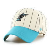 Rawlings Outlet | Miami Marlins Rawlings '47 Brand Pinstripe Clean Up Hat