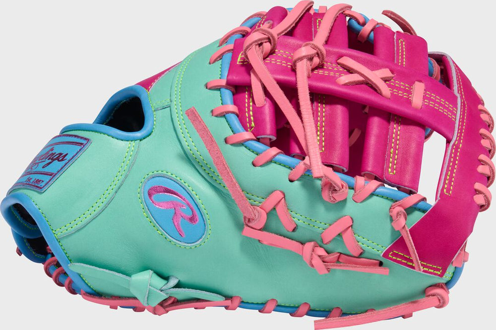 Rawlings | Rawlings HOH ColorSync 10 Berry Mint 13-Inch First Base Mitt