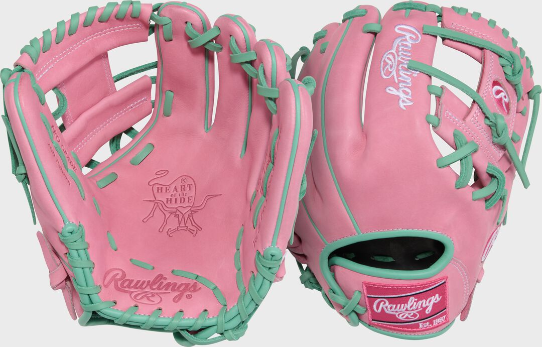 Rawlings Online | 11.5" Heart of the Hide ContoUR Fit Pink Infield Glove Right Hand Throw