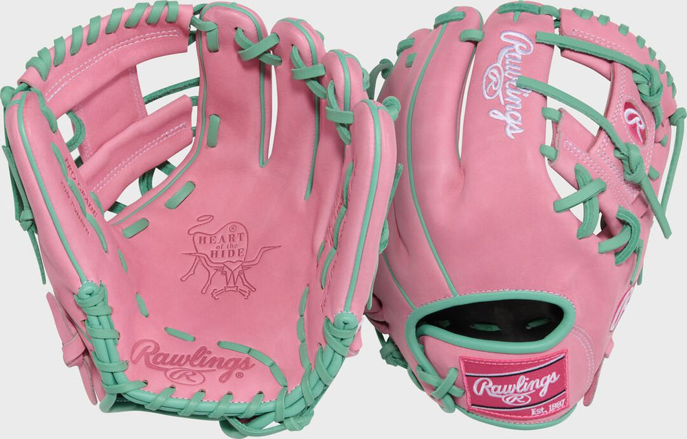 Rawlings Online | 11.5" Heart of the Hide ContoUR Fit Pink Infield Glove Right Hand Throw