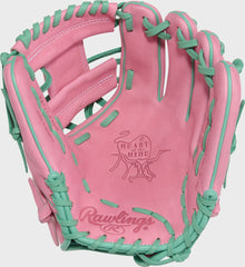 Rawlings Online | 11.5" Heart of the Hide ContoUR Fit Pink Infield Glove Right Hand Throw