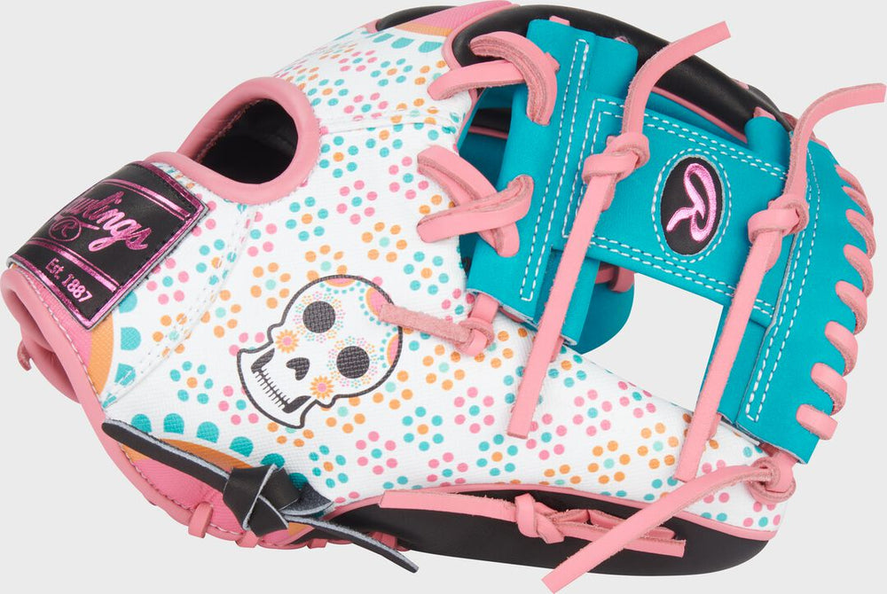 Rawlings Discount | Limited Edition Heart of the Hide Dia De Los Muertos Infield Glove Right Hand Throw