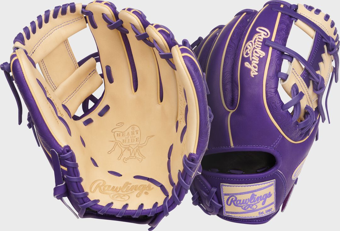 Rawlings New | Heart of the Hide 11.75-Inch Purple Infield Glove Right Hand Throw
