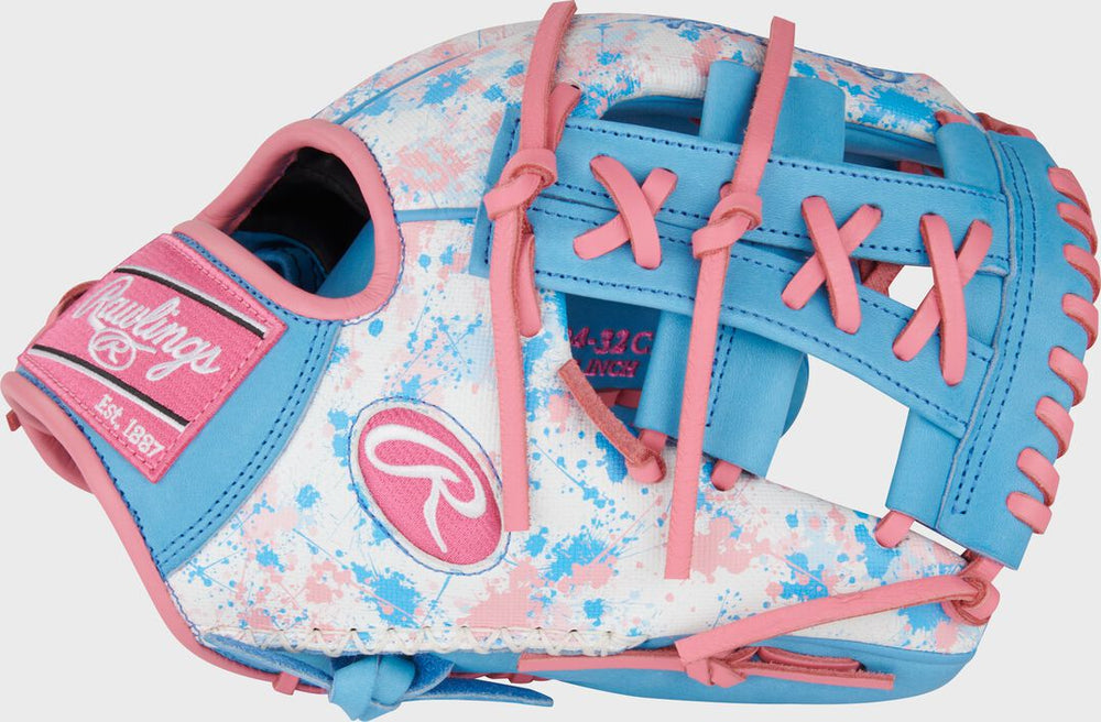 Rawlings Sale | Heart of the Hide Spatter Print Speed Shell Infield Glove Right Hand Throw