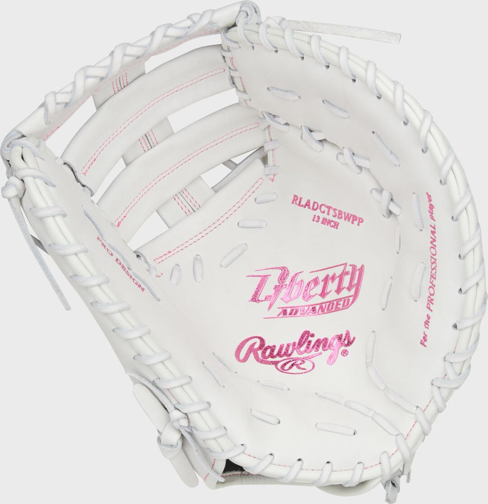 Rawlings On Sale | Liberty Advanced Color Series 13 in 1st Base Mitt White/Pink