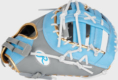 Rawlings Outlet | Liberty Advanced Color Series 13 in 1st Base Mitt Gray/Columbia Blue