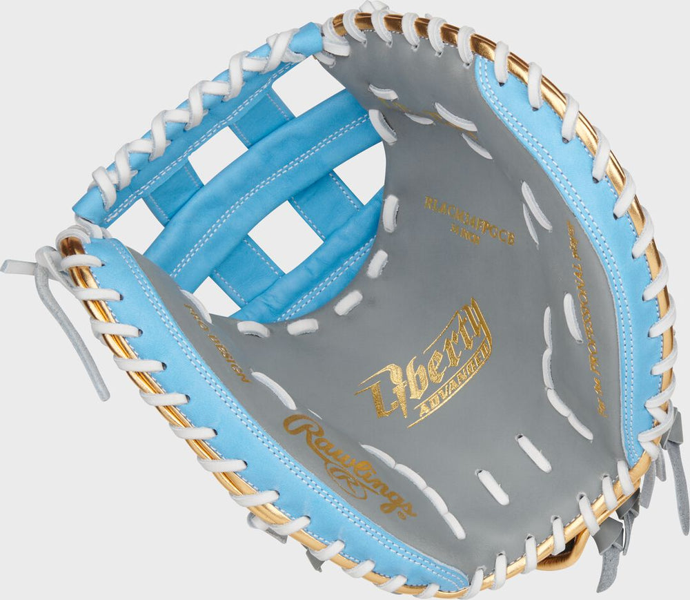 Rawlings | Liberty Advanced Color Series 34 in Catcher's Mitt Gray/Columbia Blue