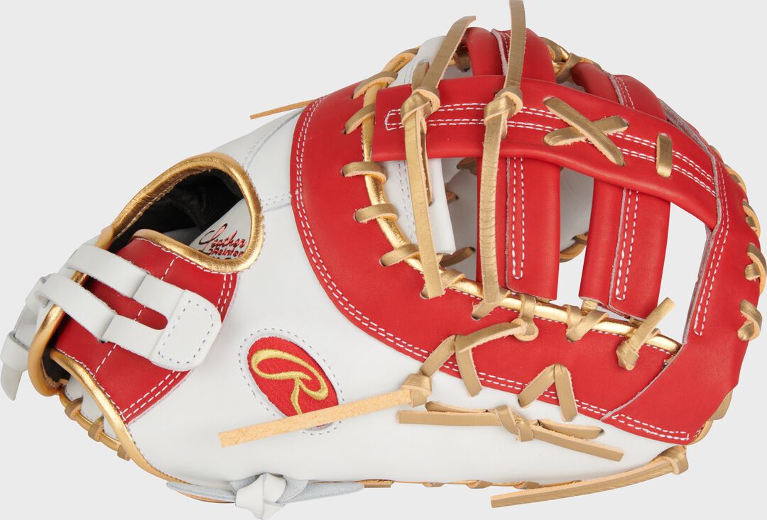 Rawlings Discount | Liberty Advanced Color Series 13 in 1st Base Mitt White/Scarlet