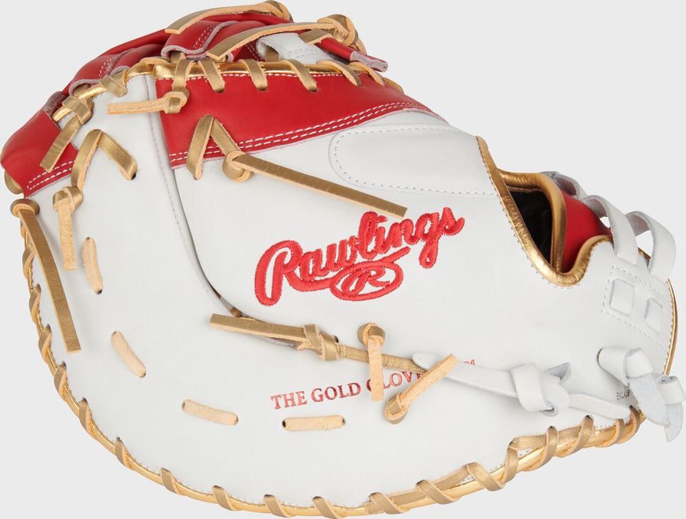 Rawlings Discount | Liberty Advanced Color Series 13 in 1st Base Mitt White/Scarlet