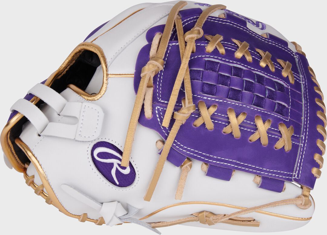 Rawlings For Sale | Liberty Advanced Color Series 12.5 in Fastpitch Glove White/Purple