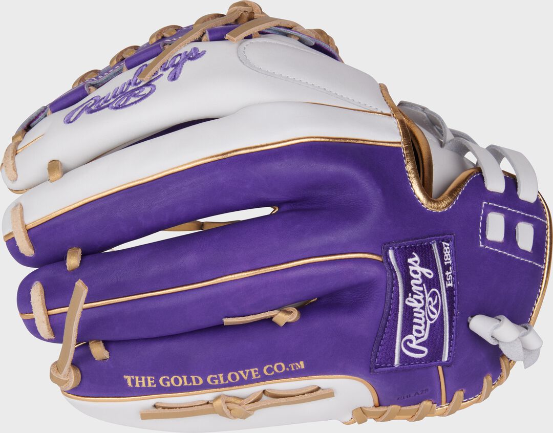 Rawlings For Sale | Liberty Advanced Color Series 12.5 in Fastpitch Glove White/Purple