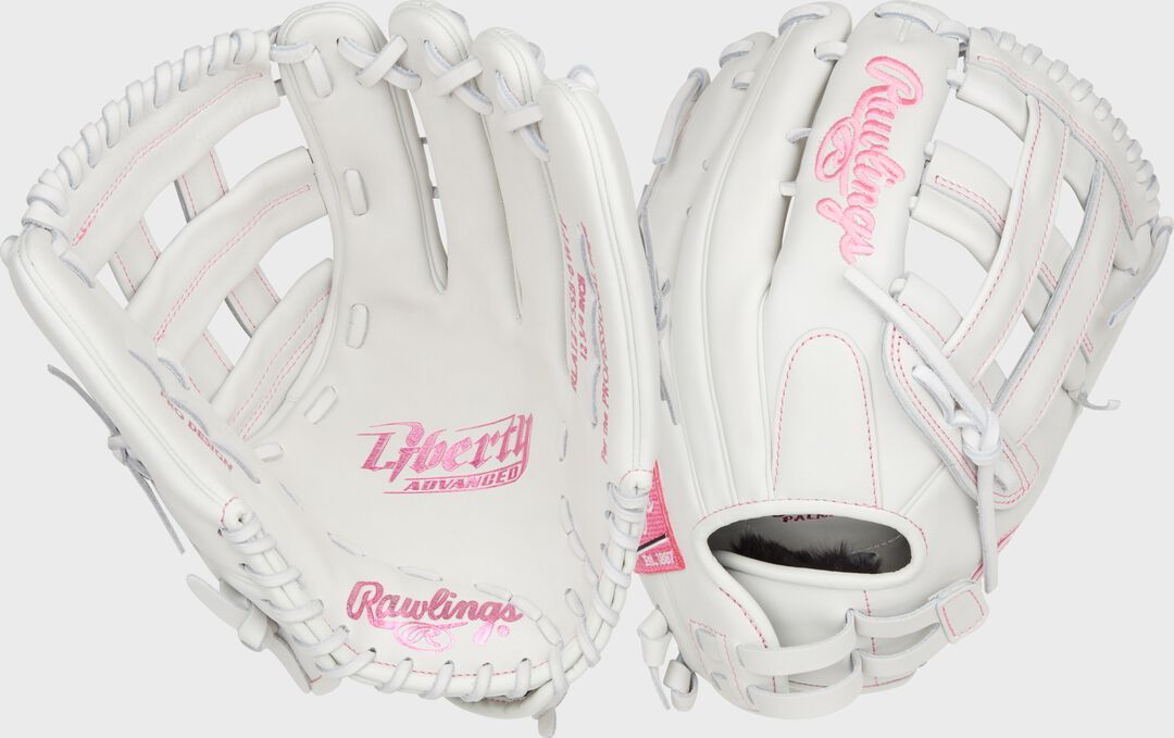 Rawlings Sale | Liberty Advanced Color Series 12.75 in Outfield Glove White/Pink