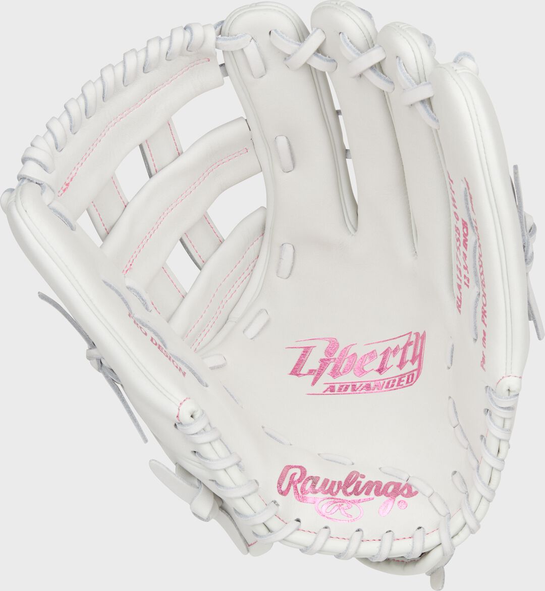 Rawlings Sale | Liberty Advanced Color Series 12.75 in Outfield Glove White/Pink