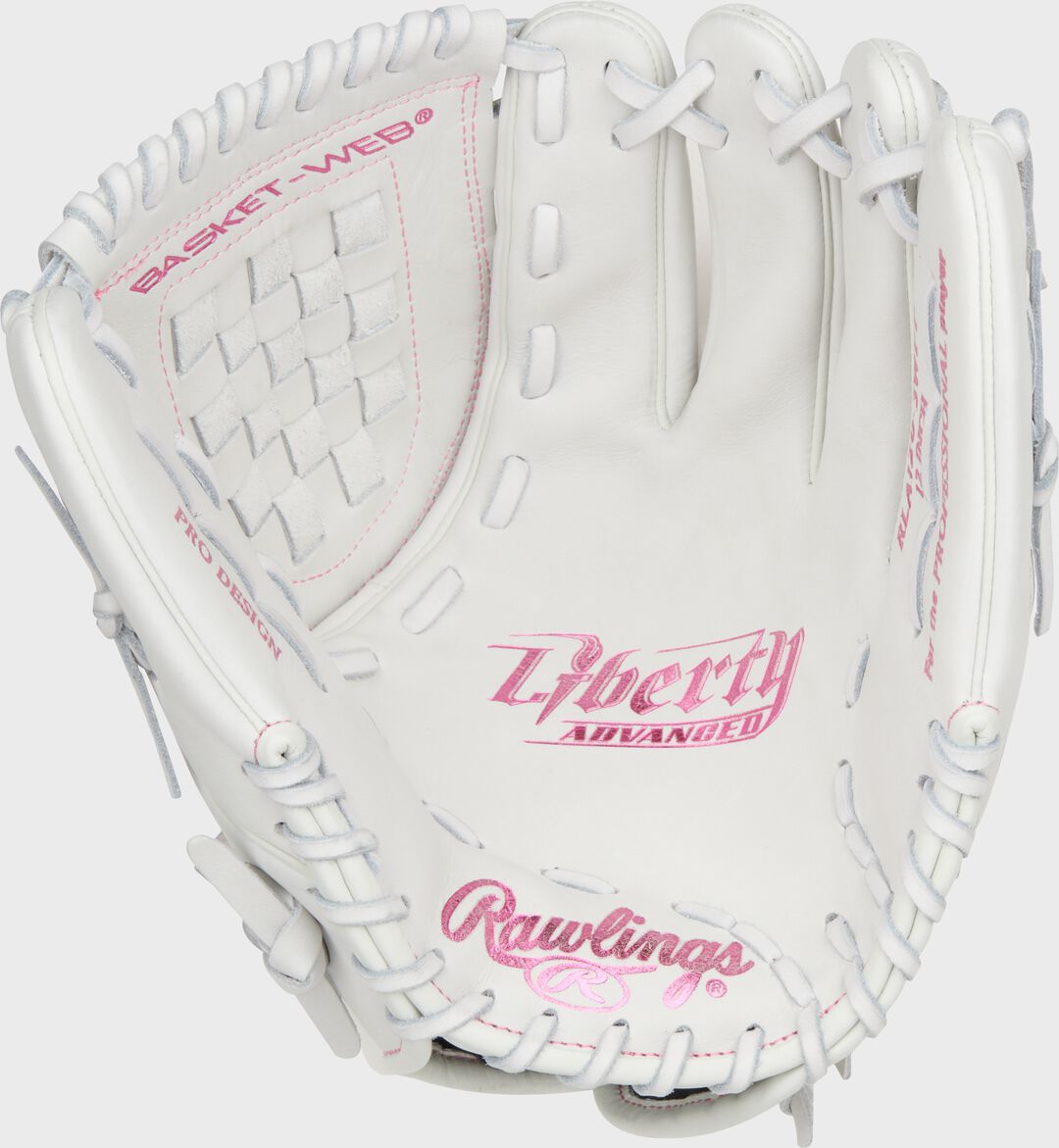 Rawlings Discount | Liberty Advanced Color Series 12 in Fastpitch Glove White/Pink