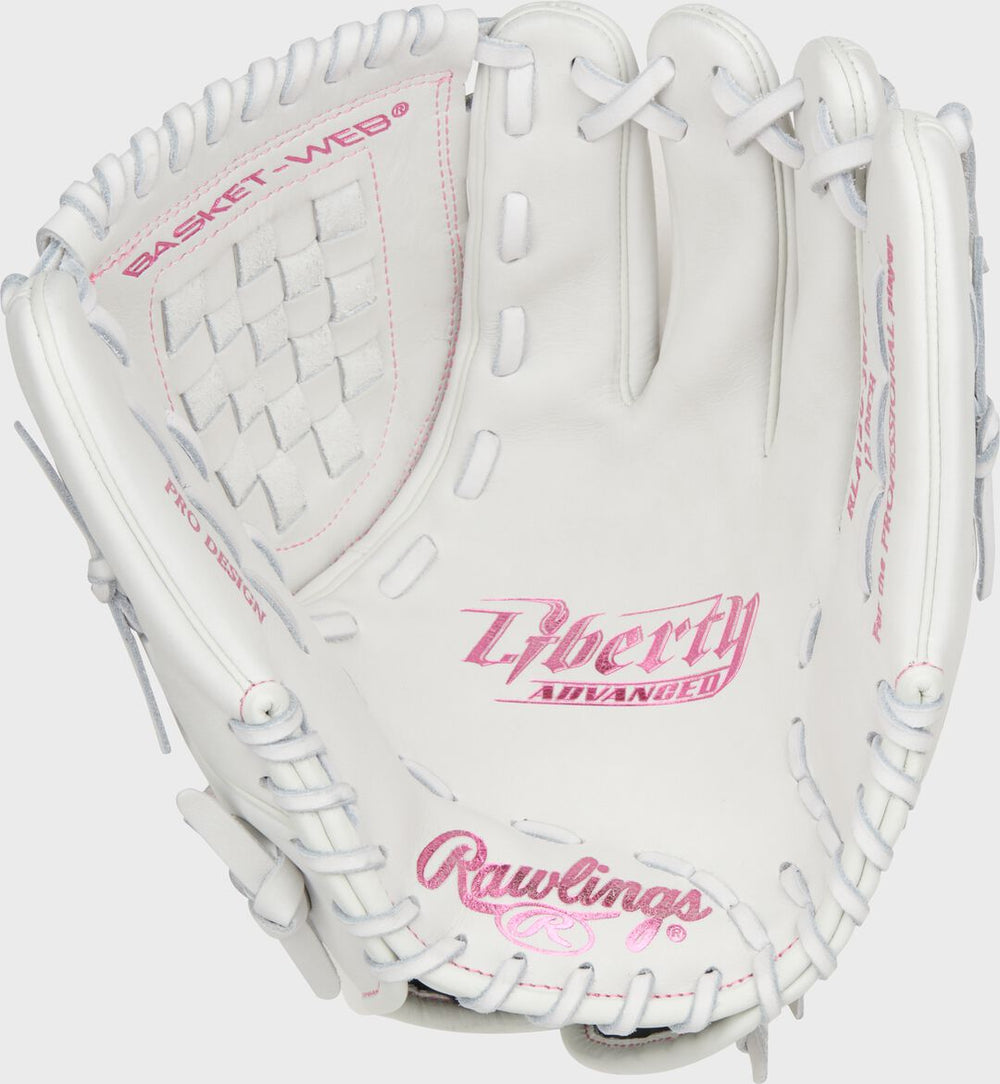 Rawlings Discount | Liberty Advanced Color Series 12 in Fastpitch Glove White/Pink