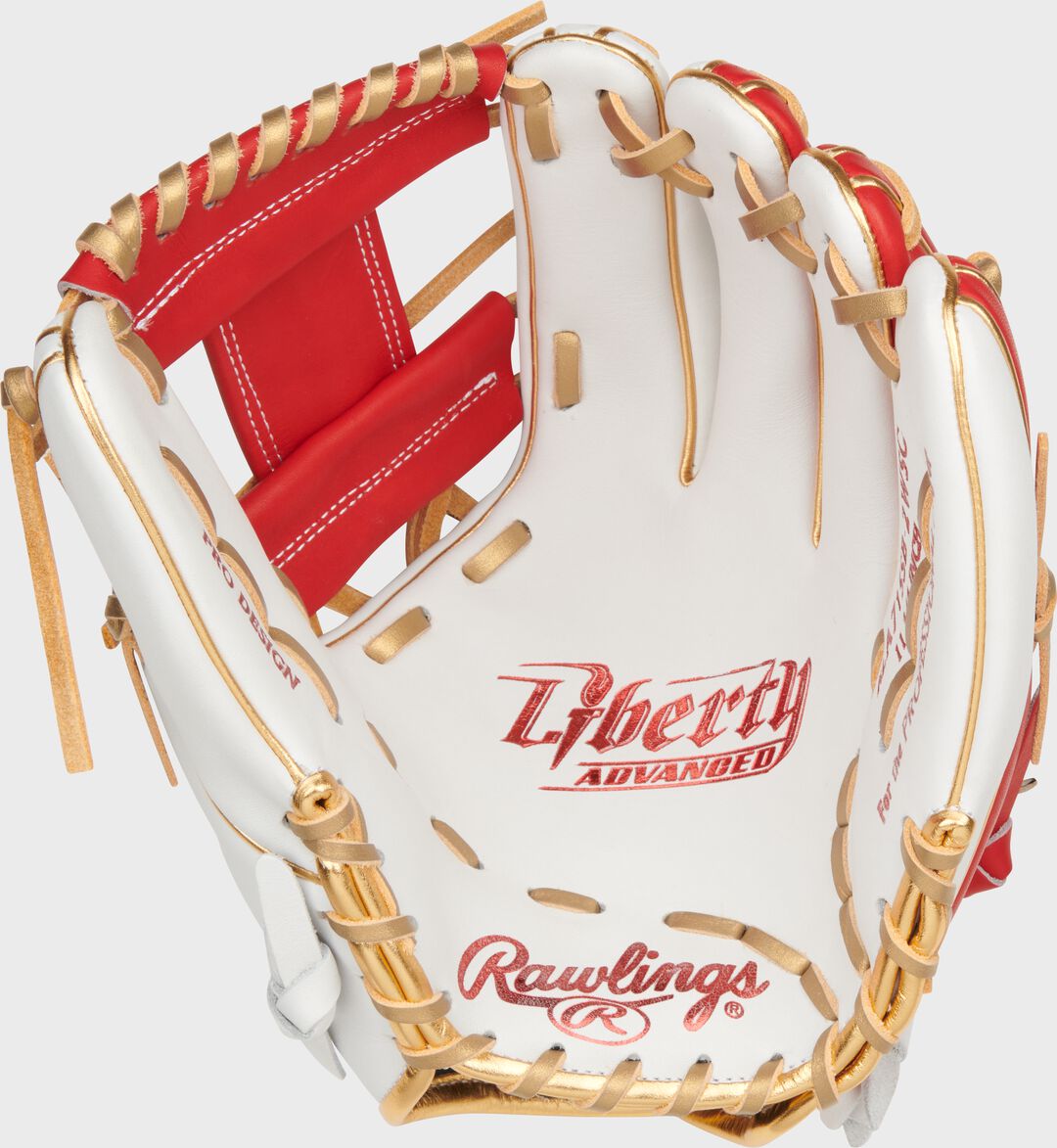 Rawlings On Sale | Liberty Advanced Color Series 11.75 in Infield Glove White/Scarlet