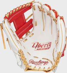 Rawlings On Sale | Liberty Advanced Color Series 11.75 in Infield Glove White/Scarlet
