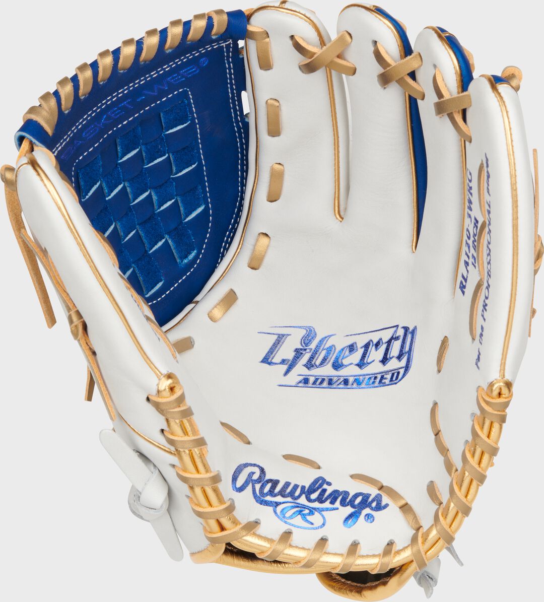 Rawlings For Sale | Liberty Advanced Color Series 12 in Fastpitch Glove White/Royal
