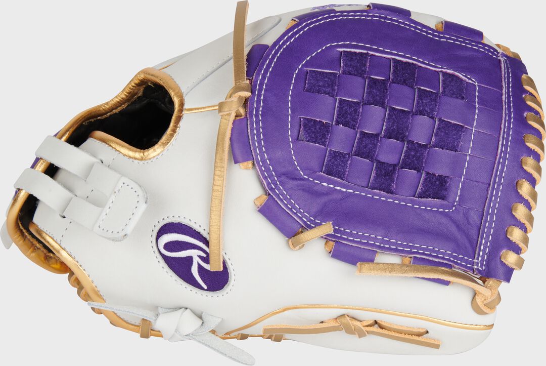 Rawlings New | Liberty Advanced Color Series 12 in Fastpitch Glove White/Purple