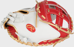 Rawlings | Liberty Advanced Color Series 34 in Catcher's Mitt White/Scarlet