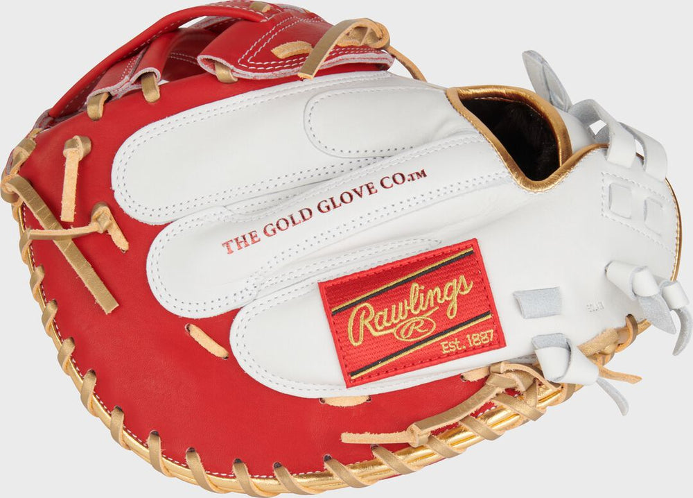 Rawlings | Liberty Advanced Color Series 34 in Catcher's Mitt White/Scarlet
