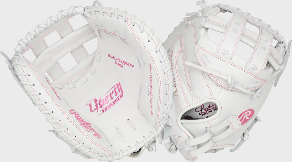 Rawlings Discount | Liberty Advanced Color Series 34 in Catcher's Mitt White/Pink