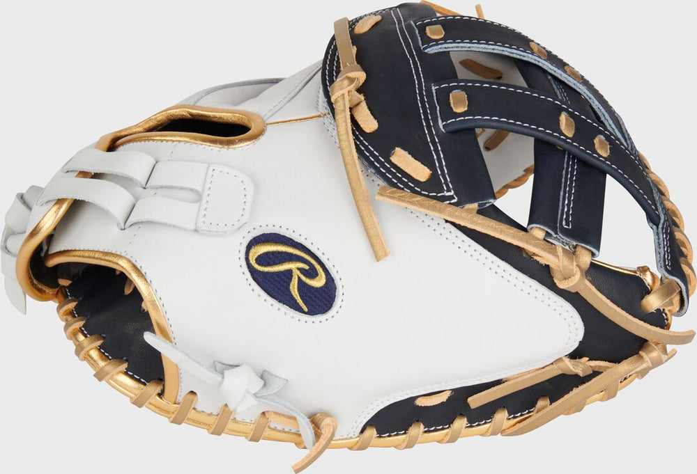 Rawlings On Sale | Liberty Advanced Color Series 34 in Catcher's Mitt White/Navy