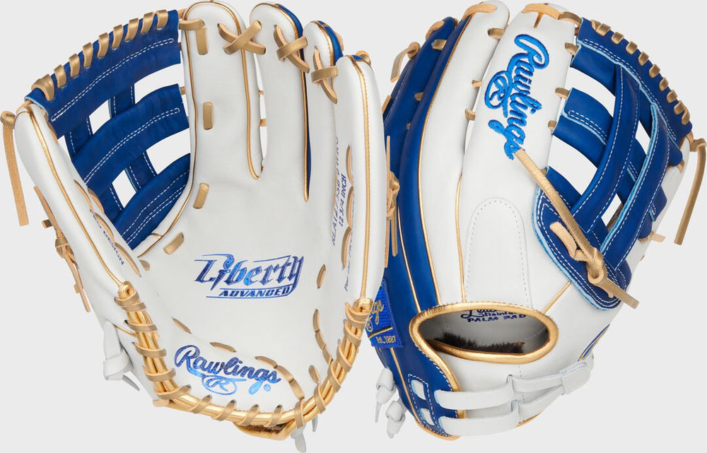 Rawlings Outlet | Liberty Advanced Color Series 12.75 in Outfield Glove White/Royal