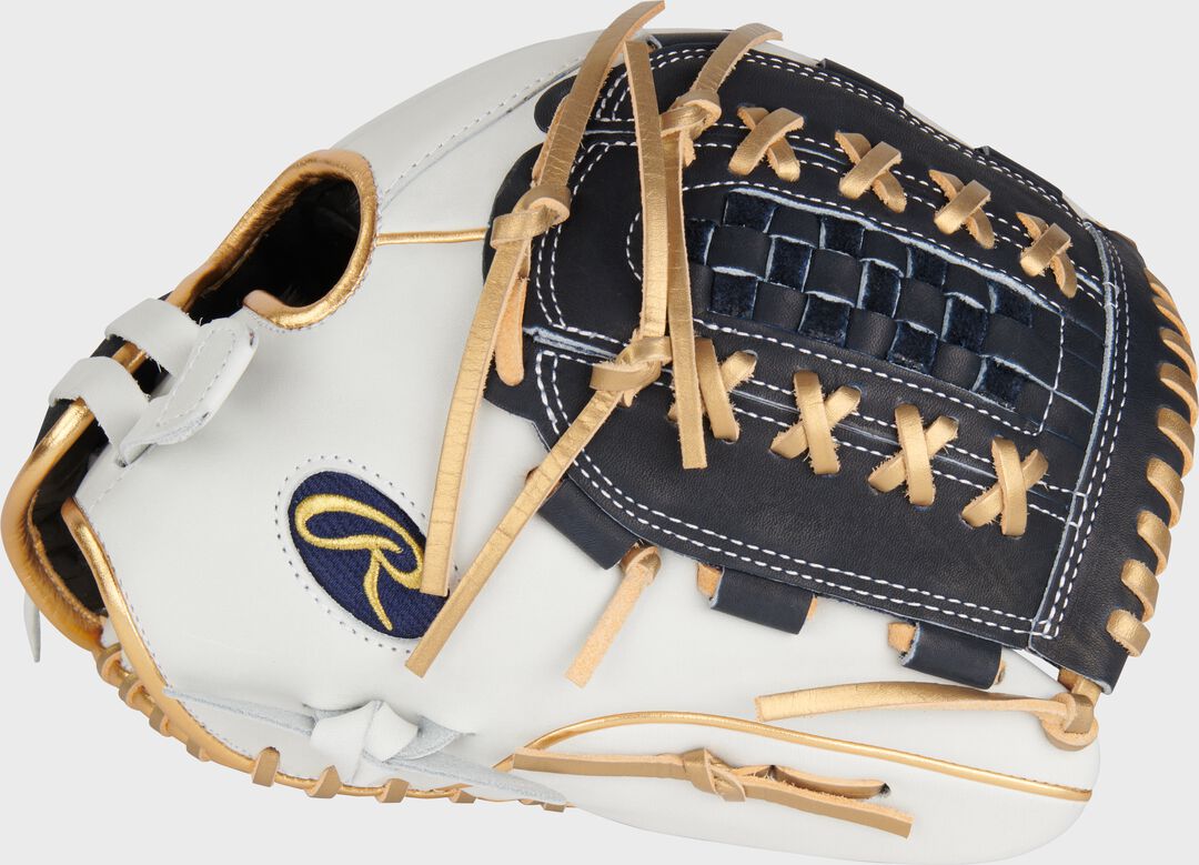 Rawlings New | Liberty Advanced Color Series 12.5 in Fastpitch Glove White/Navy