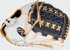 Rawlings New | Liberty Advanced Color Series 12.5 in Fastpitch Glove White/Navy