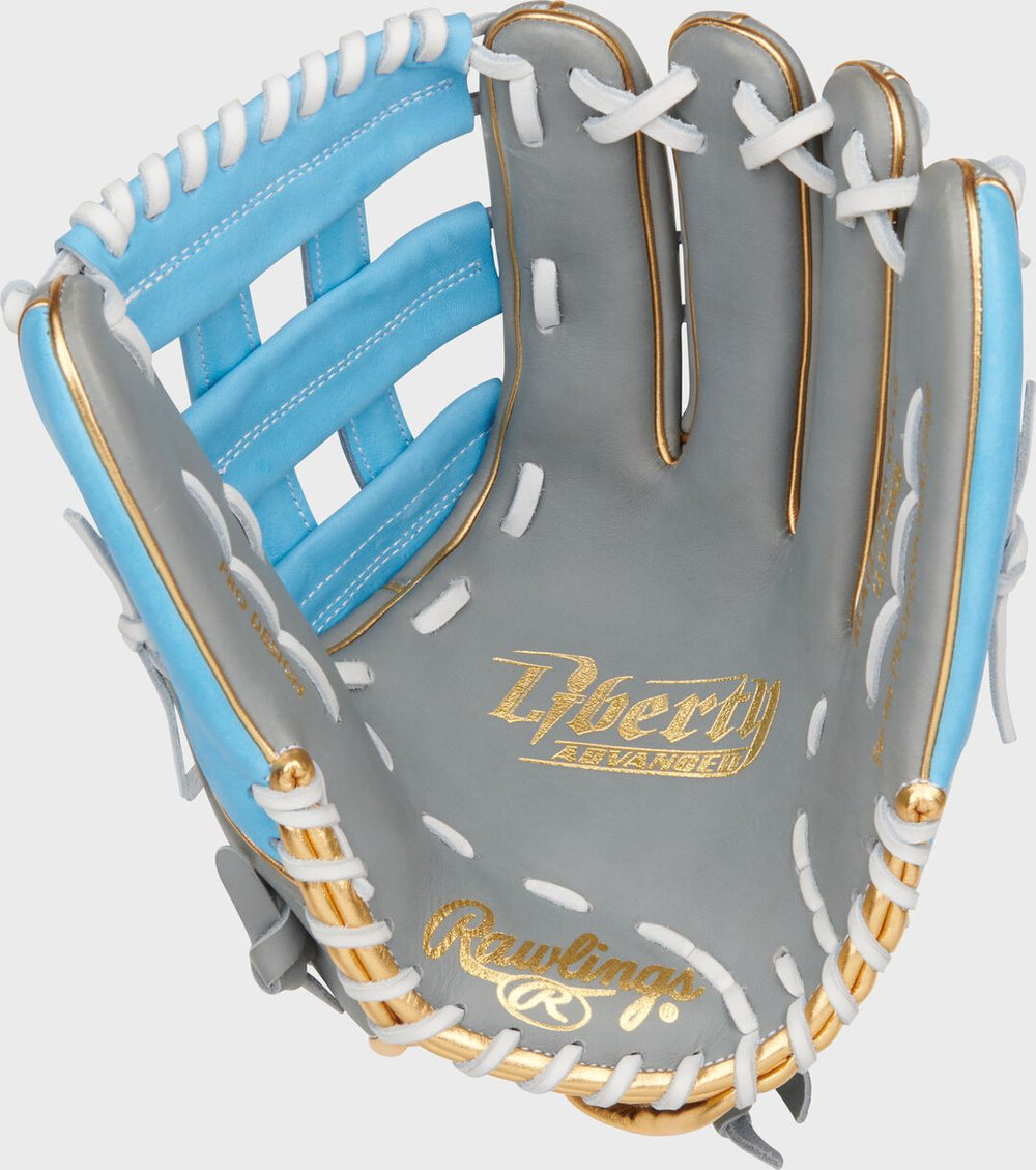 Rawlings Sale | Liberty Advanced Color Series 12.75 in Outfield Glove Gray/Columbia Blue