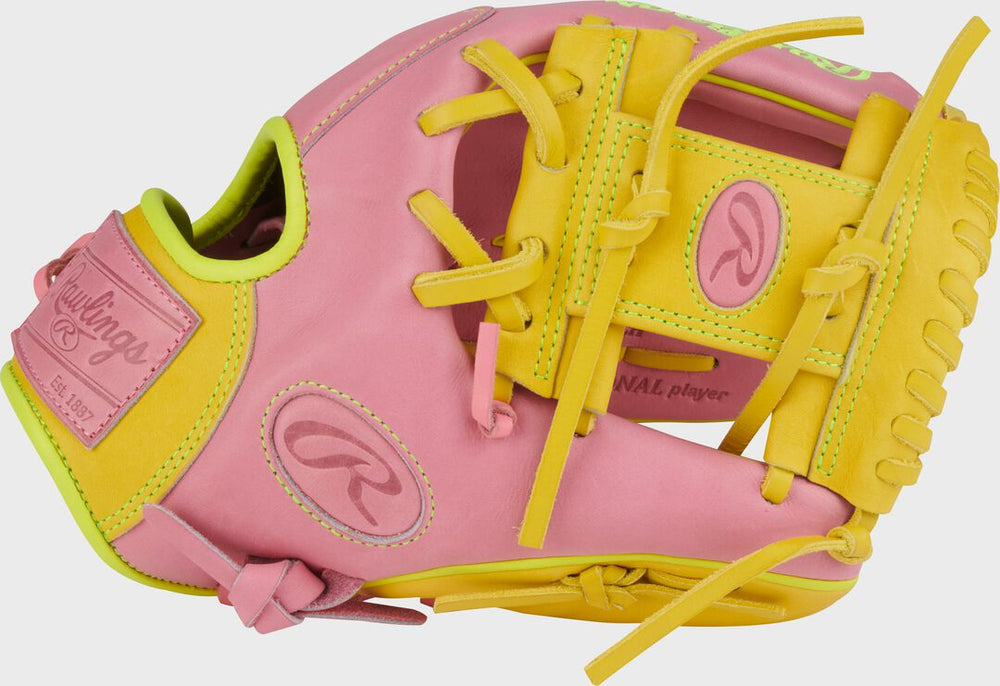 Rawlings On Sale | Heart of the Hide ContoUR Fit 11.5-Inch Pink Infield Glove Right Hand Throw