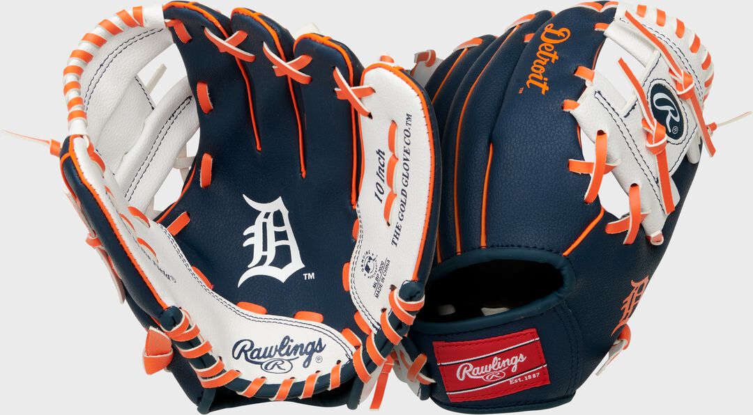 Rawlings On Sale | Detroit Tigers 10-Inch Team Logo Glove