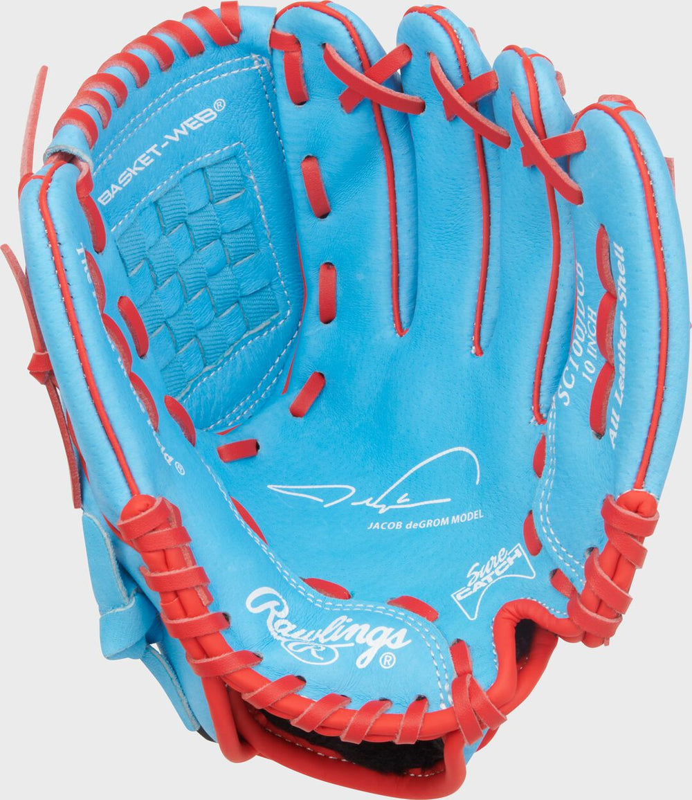 Rawlings | Sure Catch 10-Inch Jacob deGrom Signature Youth Glove Right Hand Throw