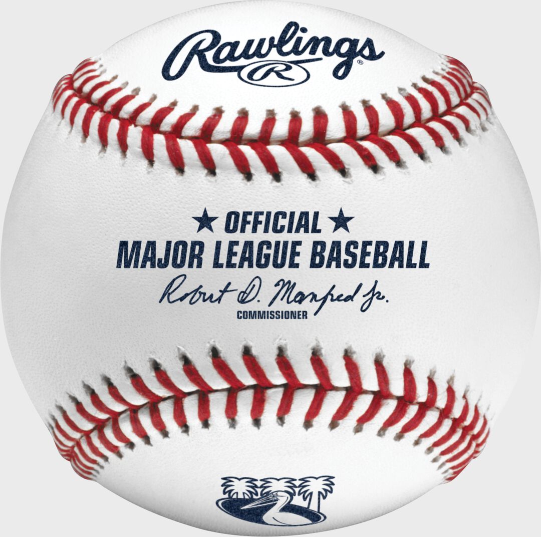 Rawlings Sale | 2024 Tampa Bay Rays City Connect Baseball 1 Ball in Display Cube