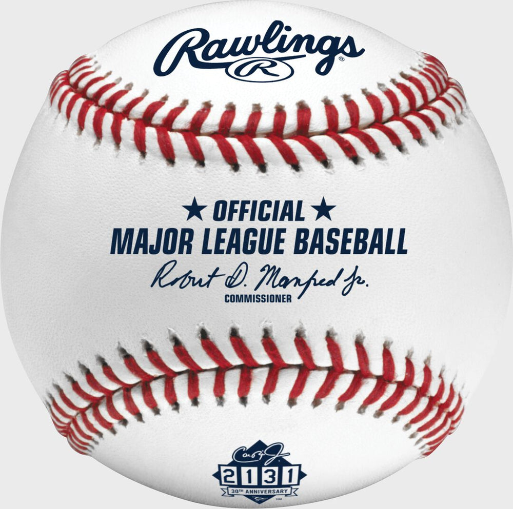 Rawlings | Cal Ripken Jr. Iron Man Streak 30th Anniversary Commemorative Baseball 1 Ball