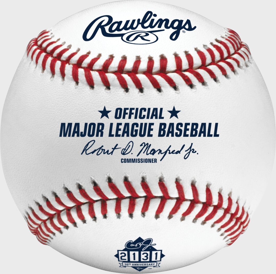 Rawlings | Cal Ripken Jr. Iron Man Streak 30th Anniversary Commemorative Baseball 1 Ball