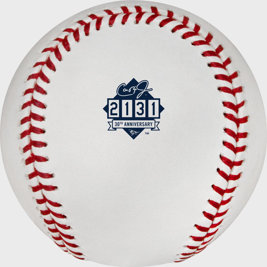 Rawlings | Cal Ripken Jr. Iron Man Streak 30th Anniversary Commemorative Baseball 1 Ball